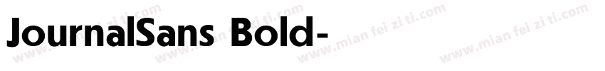 JournalSans Bold字体转换